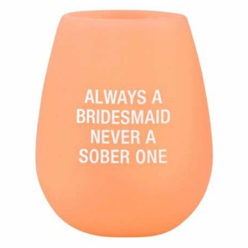 𝅺NEW! Silicone Bridesmaid‎ Wine Glass